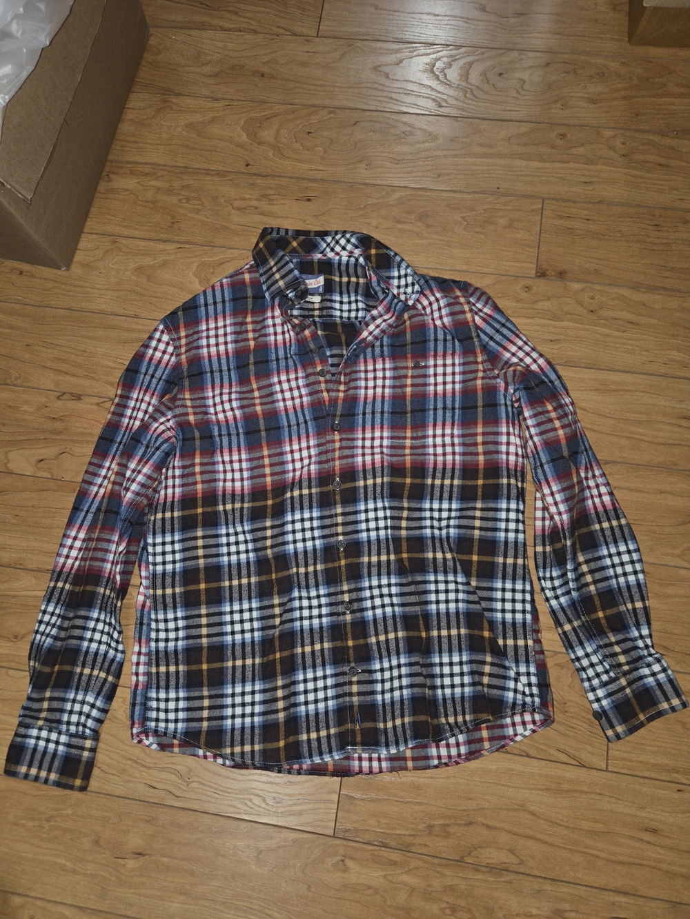 johnnie-O Men's Plaid Button-Down Shirt in Blue, Red & White